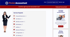 Desktop Screenshot of findanaccountant.co.za